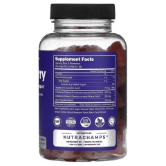 NutraChamps, Бузина, натуральные ягоды, 60 жевательных мармеладок из бузины